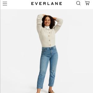 Everlane - The Cropped Alpaca Cardigan